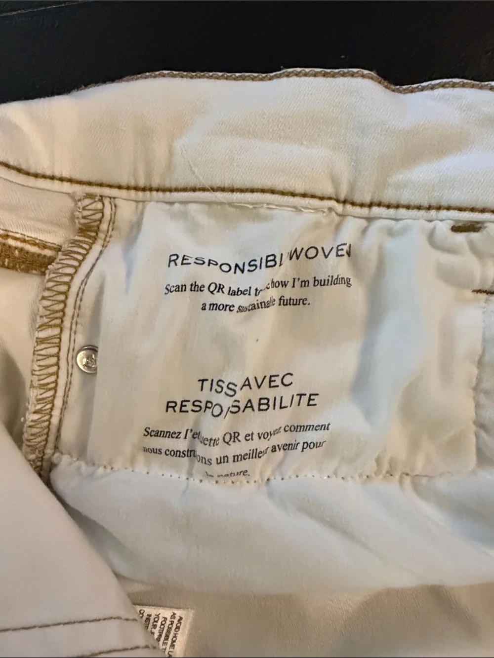 Frame Denim White Wide-Leg Crop Jeans